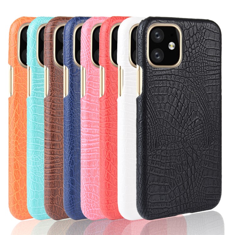 Crocodile Texture PU Case de Teléfono de Cuero Para Iphone 11 6.1 Pulgadas (2019) - Rojo-6