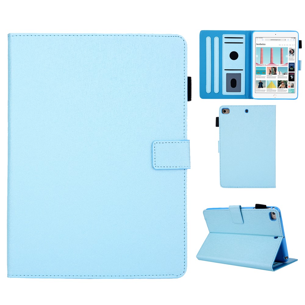 Leather Case with Card Storage for iPad mini (2019) 7.9 inch / 4 / 3 / 2 / 1 - Baby Blue-1