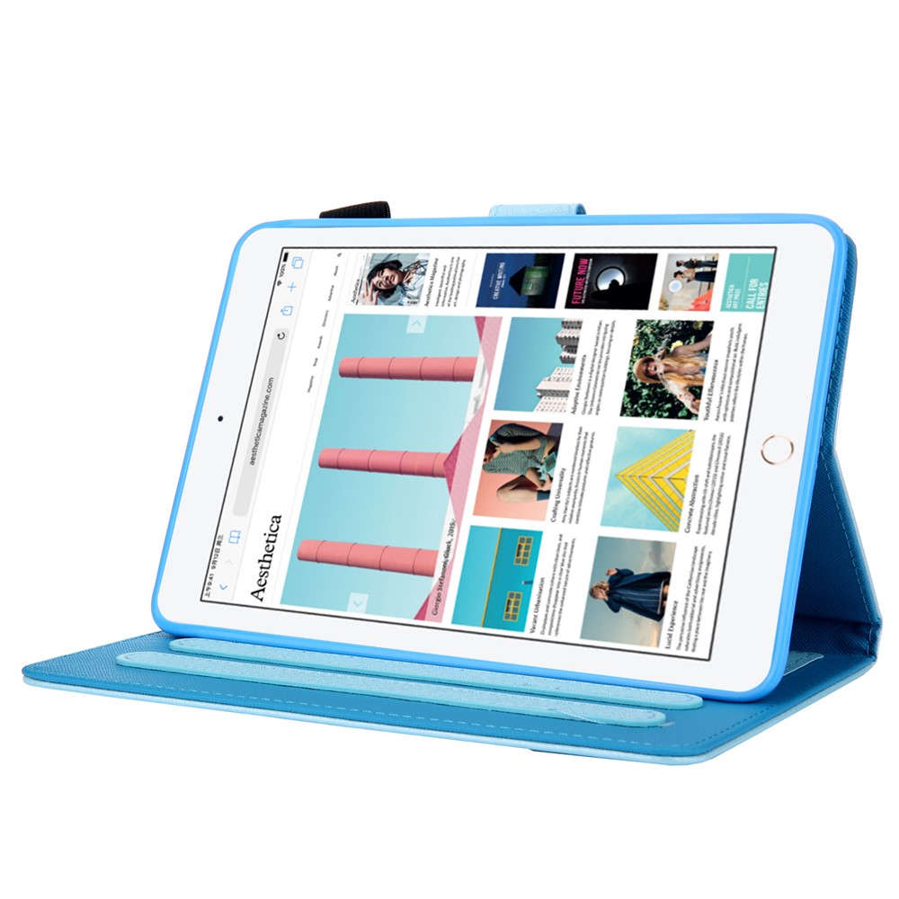 Leather Case with Card Storage for iPad mini (2019) 7.9 inch / 4 / 3 / 2 / 1 - Baby Blue-3