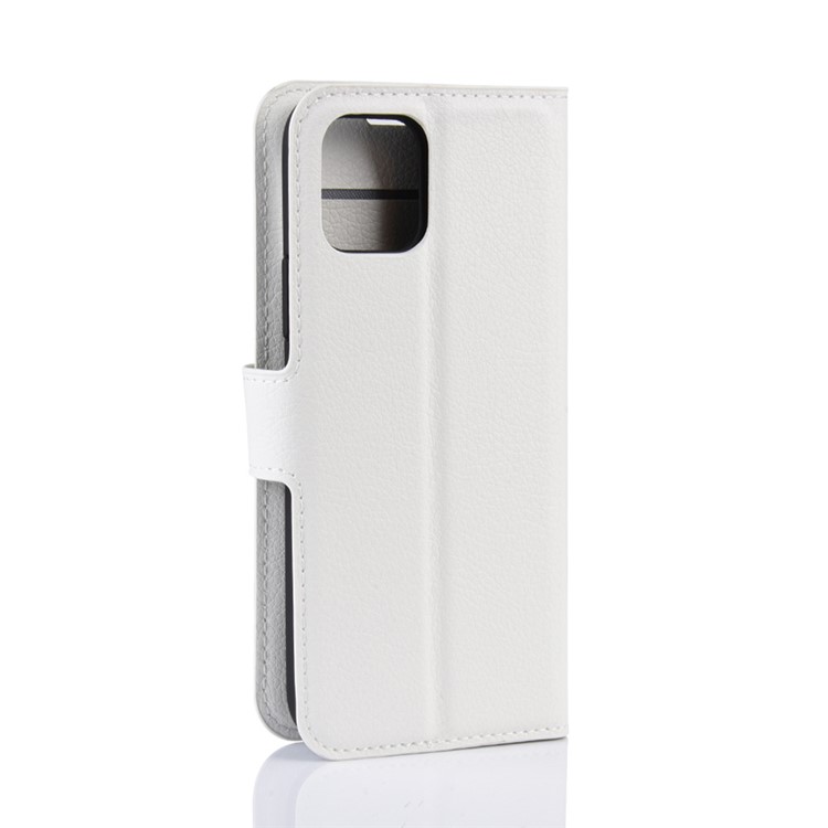 Litchi Skin Wallet Leather Stand Case for iPhone (2019) 6.5-inch - White-6