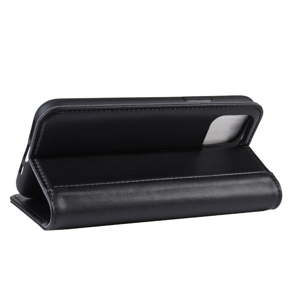 Genuine Split Leather Phone Cover for iPhone (2019) 6.5-inch - Black-6