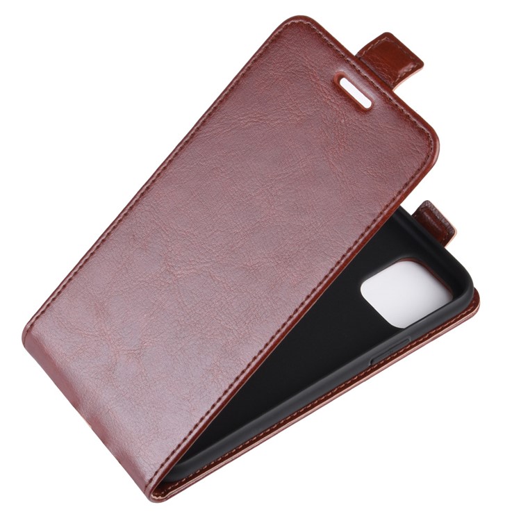 Vertical Flip Leather Phone Case with Card Slot for iPhone (2019) 6.5-inch - Brown-8