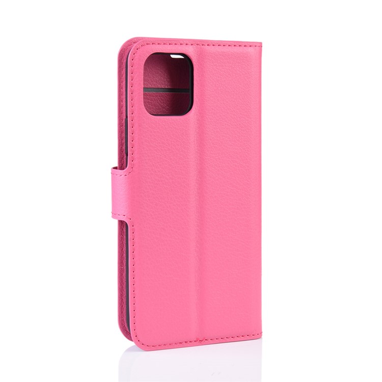 Lichia Pele Carteira Estojo De Couro Para Iphone (2019) 5,8 Polegadas - Rosa-6