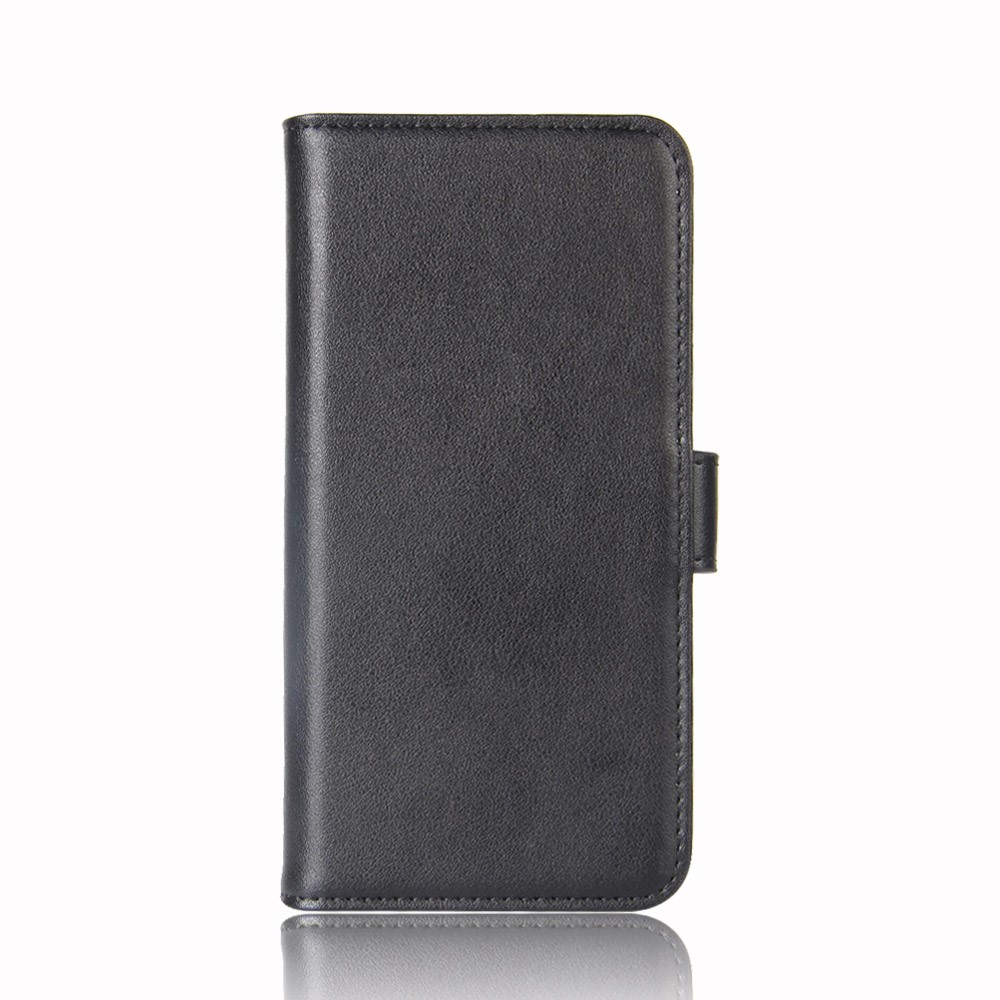 Genuine Split Leather Phone Cover for iPhone (2019) 5.8-inch - Black-2