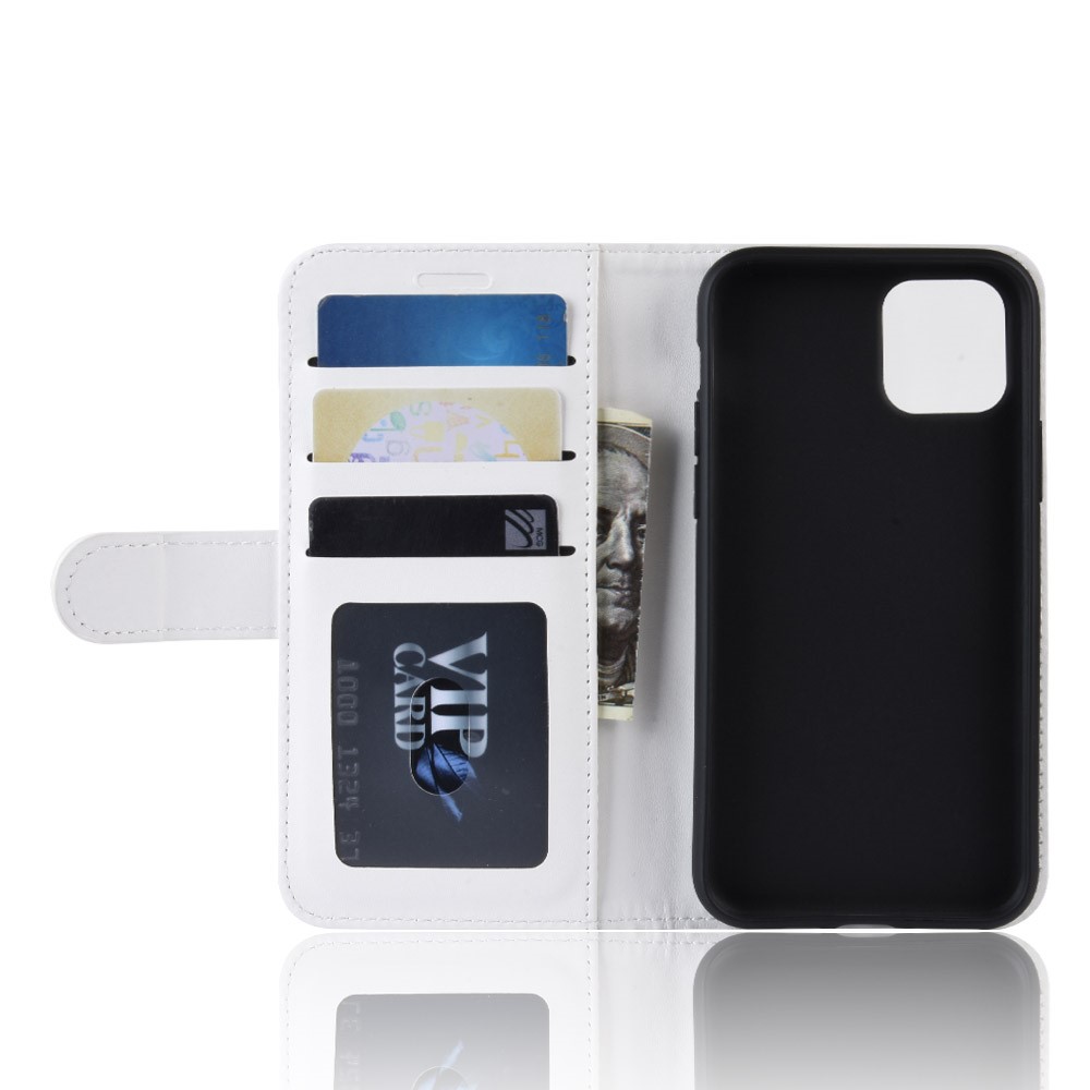 PU Leather Stand Wallet Flip Phone Cover for iPhone (2019) 5.8-inch - White-4