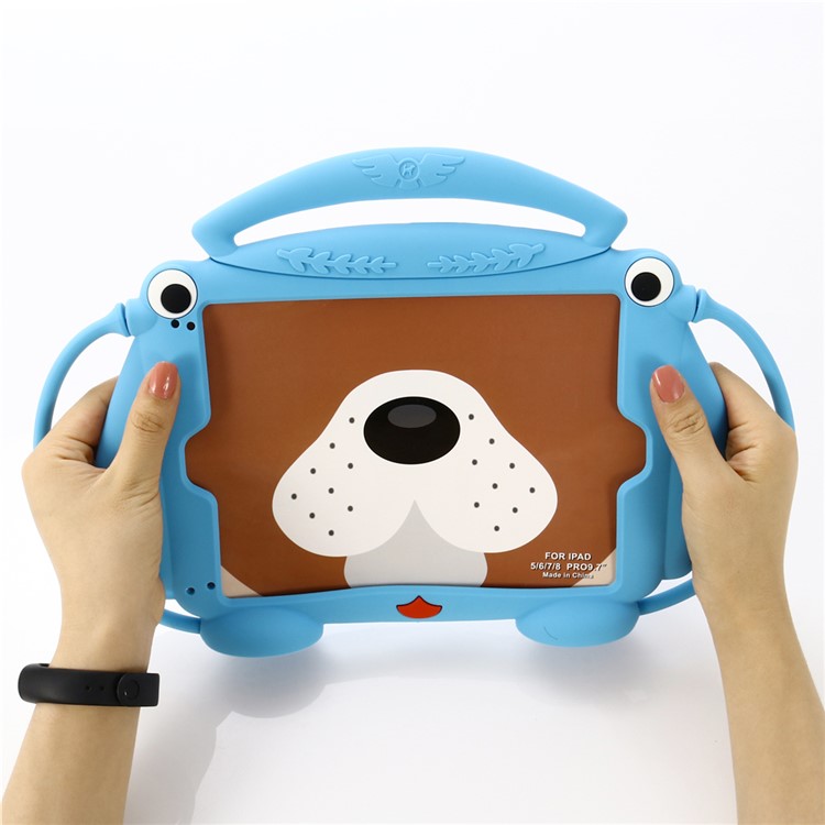 

Kids Fun 3D Мультфильм Щенок Силиконовый Чехол Для Планшета 9,7-дюймовый (2017) /9,7- (2018) / Ipad 6 / Ipad 5 - Синий, iPad 9.7-inch (2018)