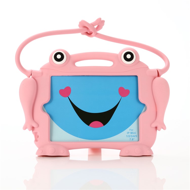 Kids Fun 3D Cartoon Frog Silicone Tablet Casing for iPad mini (2019) 7.9 inch/mini 4/3/2/1 - Pink-5