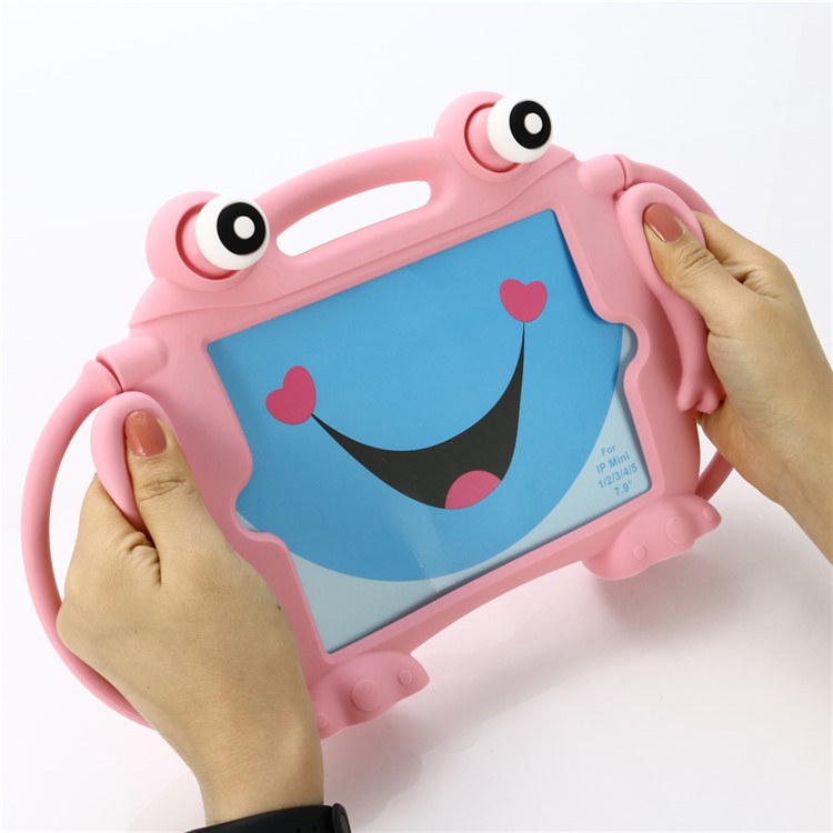 Kids Fun 3D Cartoon Frog Silicone Tablet Casing for iPad mini (2019) 7.9 inch/mini 4/3/2/1 - Pink-6