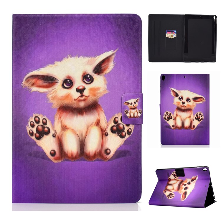 

Pattern Printing PU Leather Card Slot Stand Tablet Shell for iPad Pro 10.5-inch (2017) / Air 10.5 inch (2019) - Abyssinian Cat, iPad Pro 10.5-inch (2017)