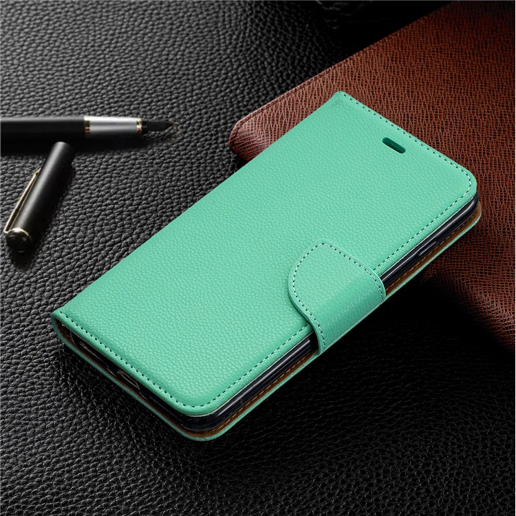 Litchi Skin Leather Wallet Case for iPhone 8 Plus / 7 Plus - Green-7