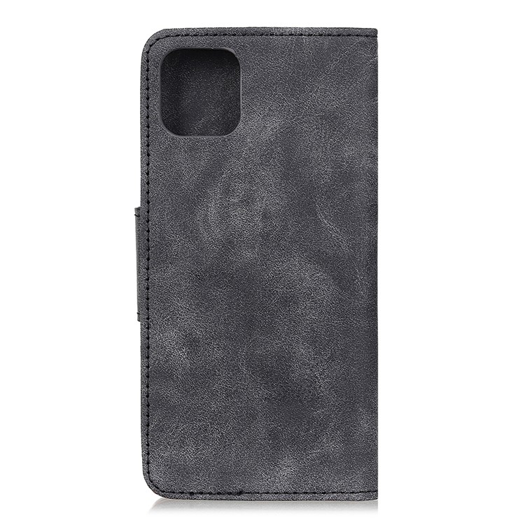 Vintage Style PU Leather Wallet Phone Shell for iPhone (2019) 6.5-inch - Grey-3