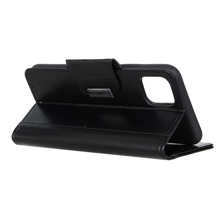 Wallet Stand PU Leather Cell Phone Casing for iPhone (2019) 6.1-inch - Black-4