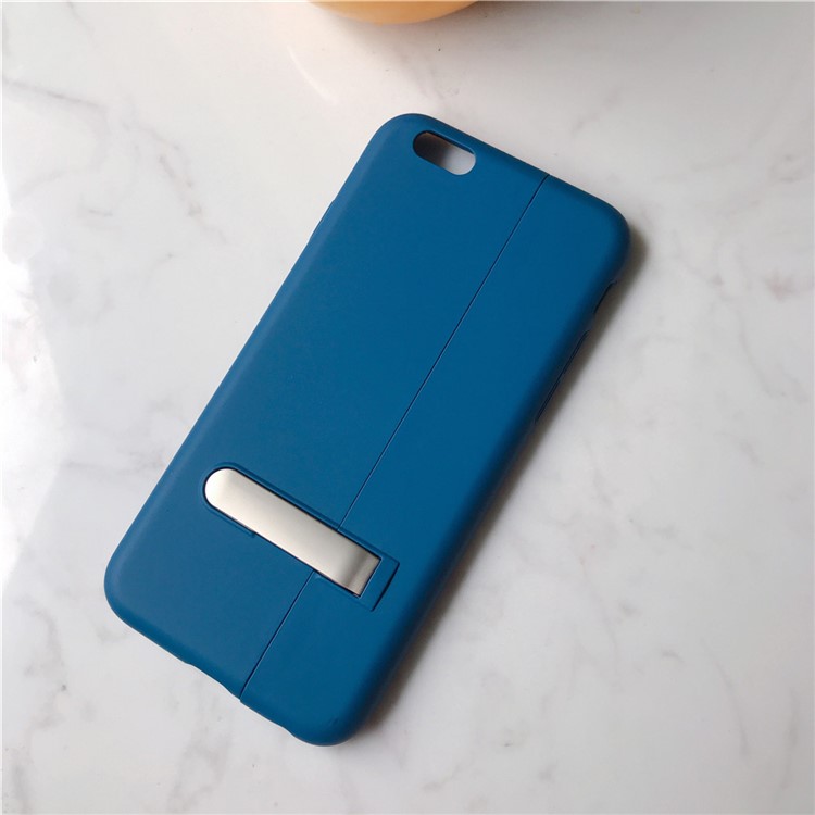 Auto-absorbed Kickstand PC Phone Back Case for iPhone 6/6s - Blue-6