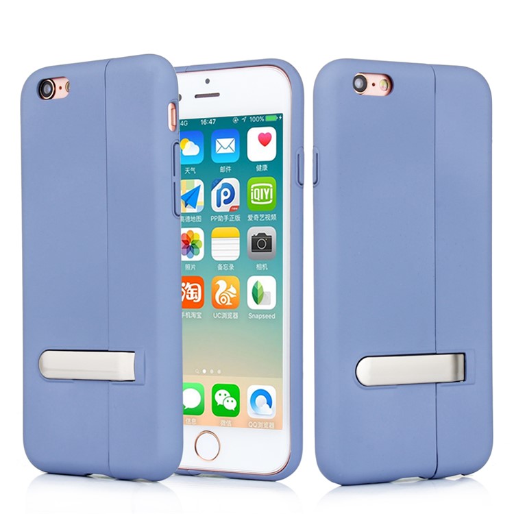 

Auto-absorbed Kickstand PC Phone Back Case for iPhone 6/6s - Purple, iPhone 6s 4.7-inch