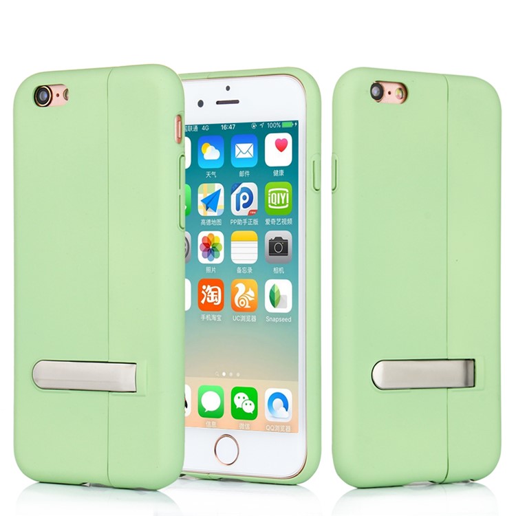 

Чехол-подставка Для ПК С Автоматическим Поглощением Для IPhone 6 / 6s - Зеленый, iPhone 6s 4.7-inch