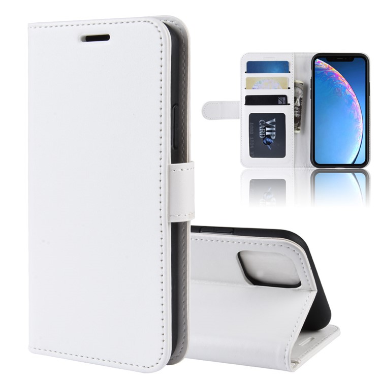 Crazy Horse Wallet Leather Stand Case for iPhone (2019) 6.1-inch - White-8