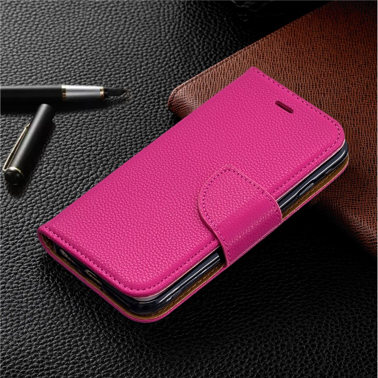 Litchi Texture Leather Wallet Stand Case for iPhone 7/8 - Rose-9