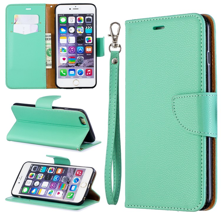 

Для Кожаный Чехол-подставка Из Кожи Личи - 6, iPhone 6 Plus 5.5 inch