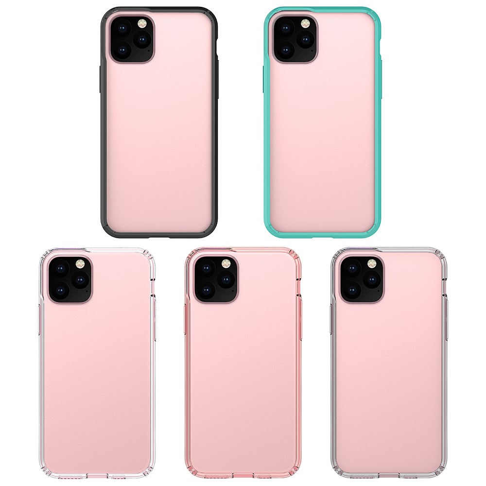 50Pcs/Pack Clear Acrylic + TPU Hybrid Back Case for iPhone (2019) 5.8-inch - Transparent-10