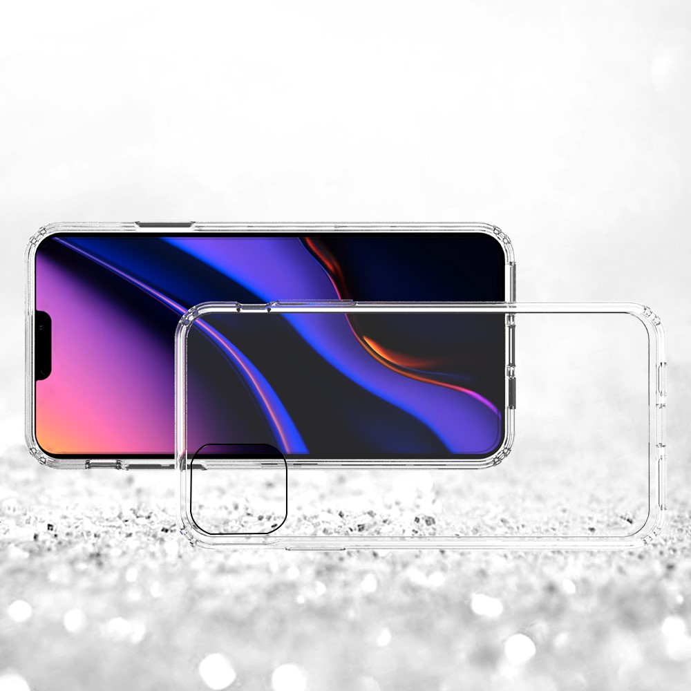 50Pcs/Pack Clear Acrylic + TPU Hybrid Phone Shell for iPhone (2019) 6.5-inch - Transparent-9
