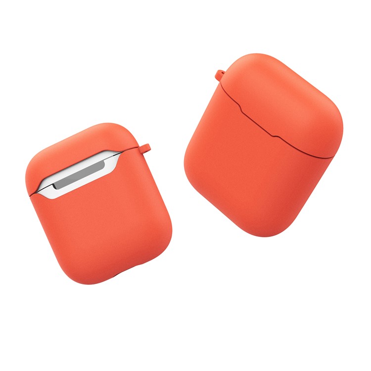 

Macaroon Colors Silicone AirPods Protective Case for Apple AirPods with Charging Case (2016) - Orange, Apple AirPods with Charging Case (2016)
