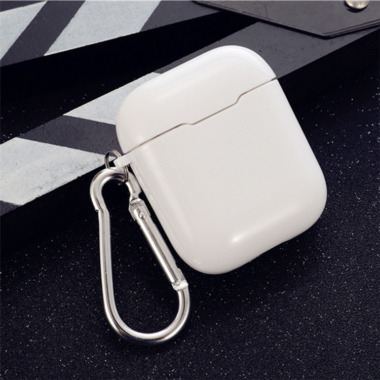TPU Clear Airpods Transparente Para Apple Airpods Com Estojo De Carregamento (2016) - Branco-2