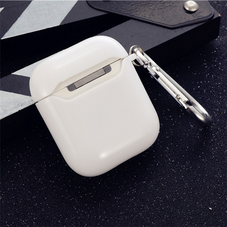 TPU Clear Airpods Transparente Para Apple Airpods Com Estojo De Carregamento (2016) - Branco-3