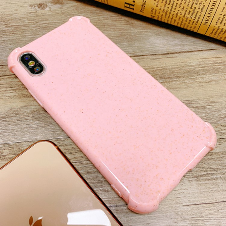 

Раковина Телефона Соломы Пшеницы TPU Против Падения Для Iphone XS Max 6,5 Дюймов - Розовый, iPhone XS Max 6.5 inch