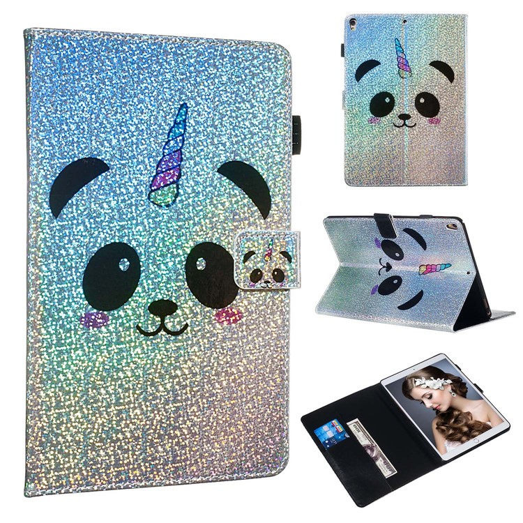 

Кожаный Чехол С Отражающей Подставкой Для Apple Ipad Air 10,5 Дюймов (2019 Г.) / Ipad Pro 10,5 Дюймов (2017 Г.) - Панда, iPad Air 10.5 inch (2019)