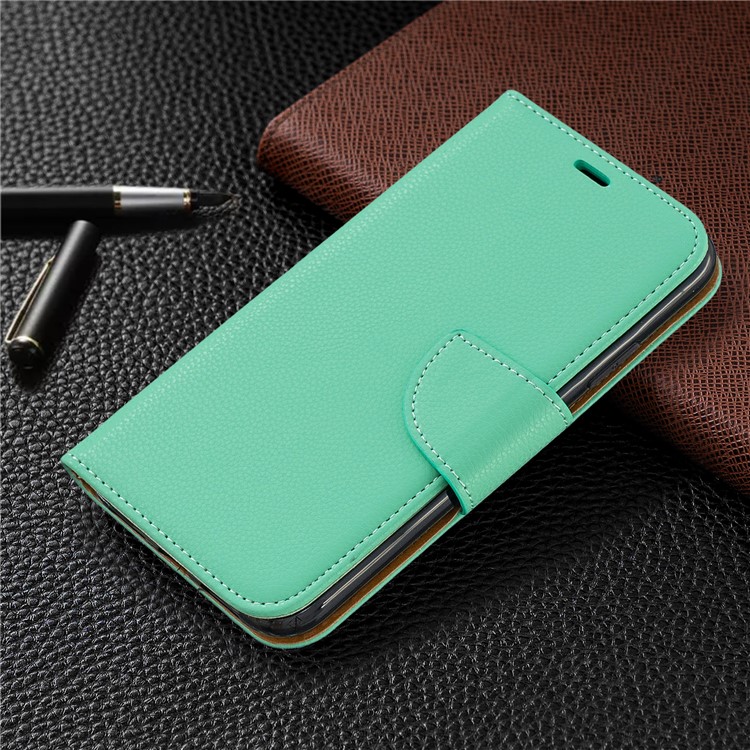 Portefeuille De Cuir De Texture Litchi Stand Cas De Téléphone Mobile Pour Iphone (2019) 6,1 Pouces - Vert-7