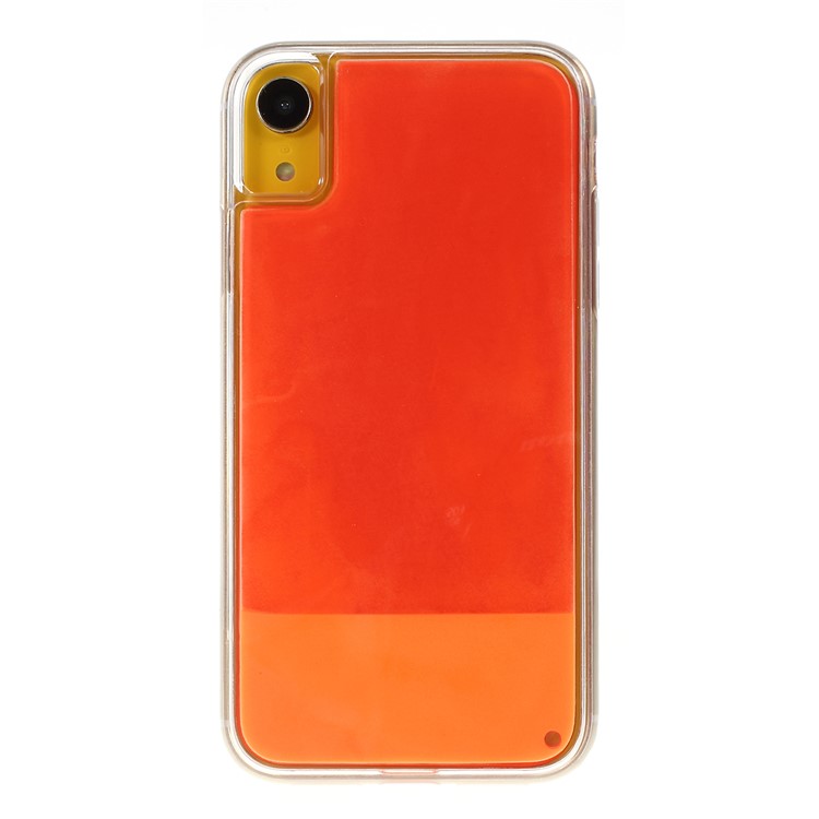 Anti-dropping Luminous Quicksand TPU Phone Case for iPhone XR 6.1 inch - Red-2