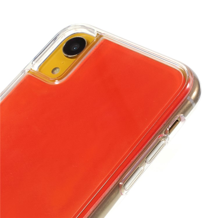 Anti-dropping Luminous Quicksand TPU Phone Case for iPhone XR 6.1 inch - Red-3