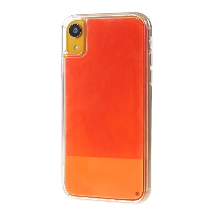 Anti-dropping Luminous Quicksand TPU Phone Case for iPhone XR 6.1 inch - Red-6