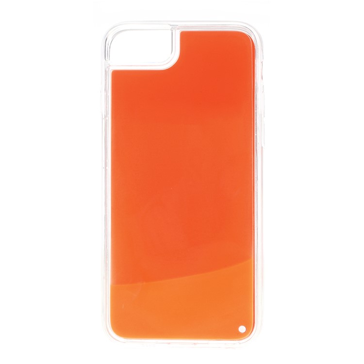 Shockproof Luminous Quicksand Soft TPU Protective Case for iPhone 6 / 6s - Red / Orange-1