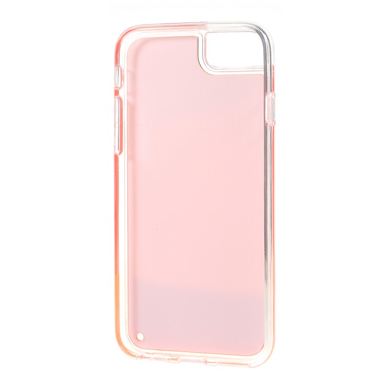 Shockproof Luminous Quicksand Soft TPU Protective Case for iPhone 6 / 6s - Red / Orange-3
