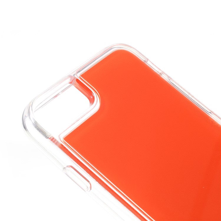 Shockproof Luminous Quicksand Soft TPU Protective Case for iPhone 6 / 6s - Red / Orange-4