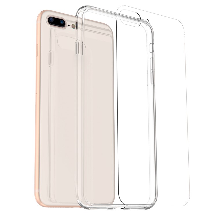 LEEU DESIGN Ice Crystal Series Tempered Glass+Acrylic Phone Case Cover for iPhone 7 Plus / 8 Plus-7