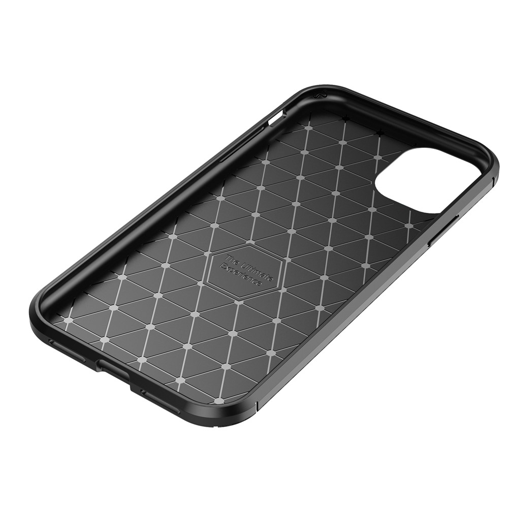 Carbon Fiber Texture Drop-proof TPU Phone Case for iPhone (2019) 6.1-inch - Black-9