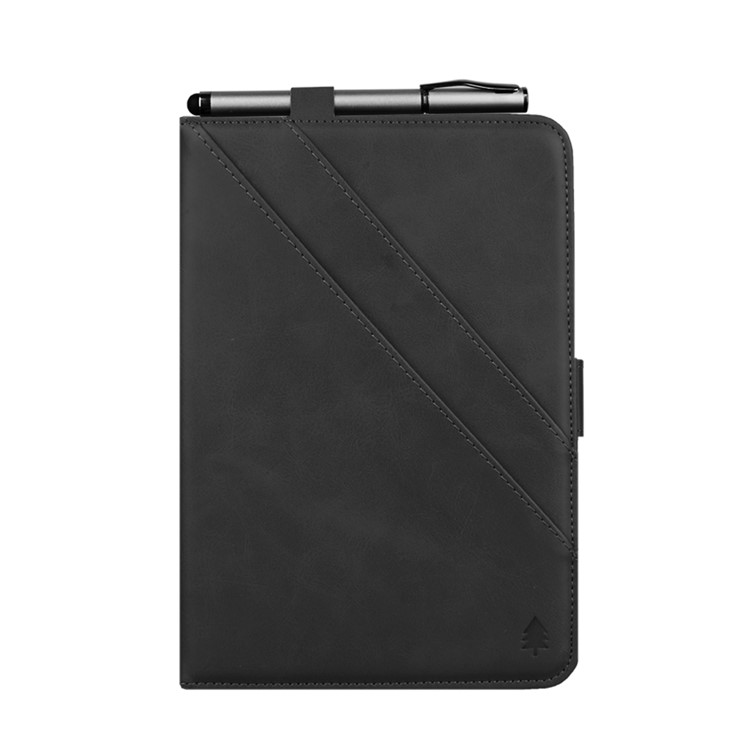 Multi-slot Stand Leather Tablet Case with Stylus Pen Slot for iPad mini (2019) 7.9 inch/mini 4/mini 3/mini 2/mini - Black-2