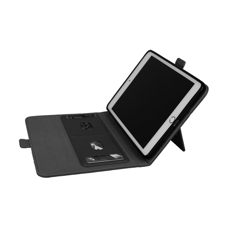 Multi-slot Stand Leather Tablet Case with Stylus Pen Slot for iPad mini (2019) 7.9 inch/mini 4/mini 3/mini 2/mini - Black-8