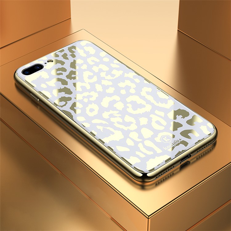 

Дикий Леопард Серии ТПУ + ПК + Органическое Стекло Чехол Для Телефона Для Iphone 7plus / 8 Плюс 5,5 Дюйма - Белый, iPhone 8 Plus 5.5 inch