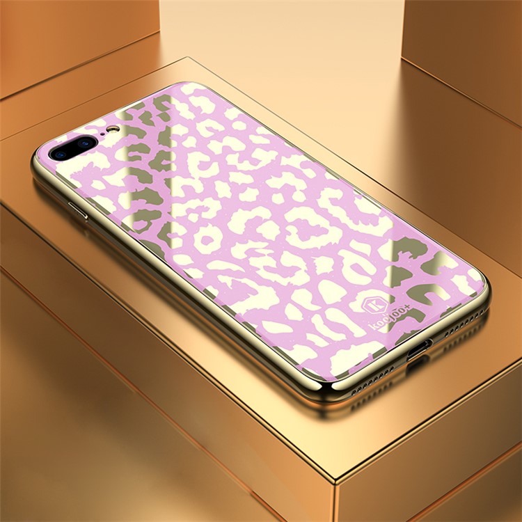 

Дикий Леопард Серии ТПУ + ПК + Органическое Стекло Чехол Для Телефона Для Iphone 7plus / 8 Плюс 5,5 Дюйма - Розовый, iPhone 8 Plus 5.5 inch