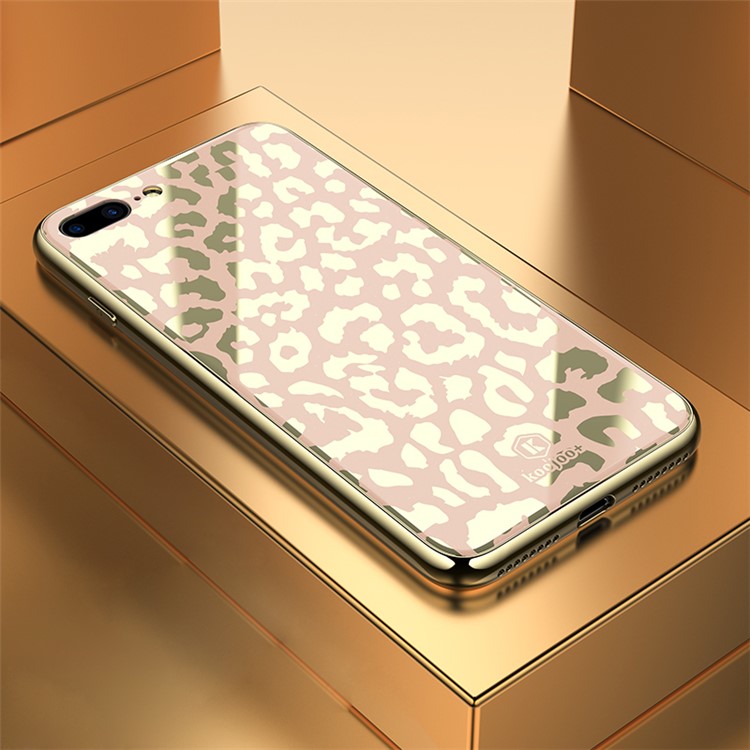 

Дикий Леопард Серии ТПУ + ПК + Органическое Стекло Чехол Для Телефона Для Iphone 7plus / 8 Плюс 5,5 Дюйма - Шампанское Золото, iPhone 8 Plus 5.5 inch