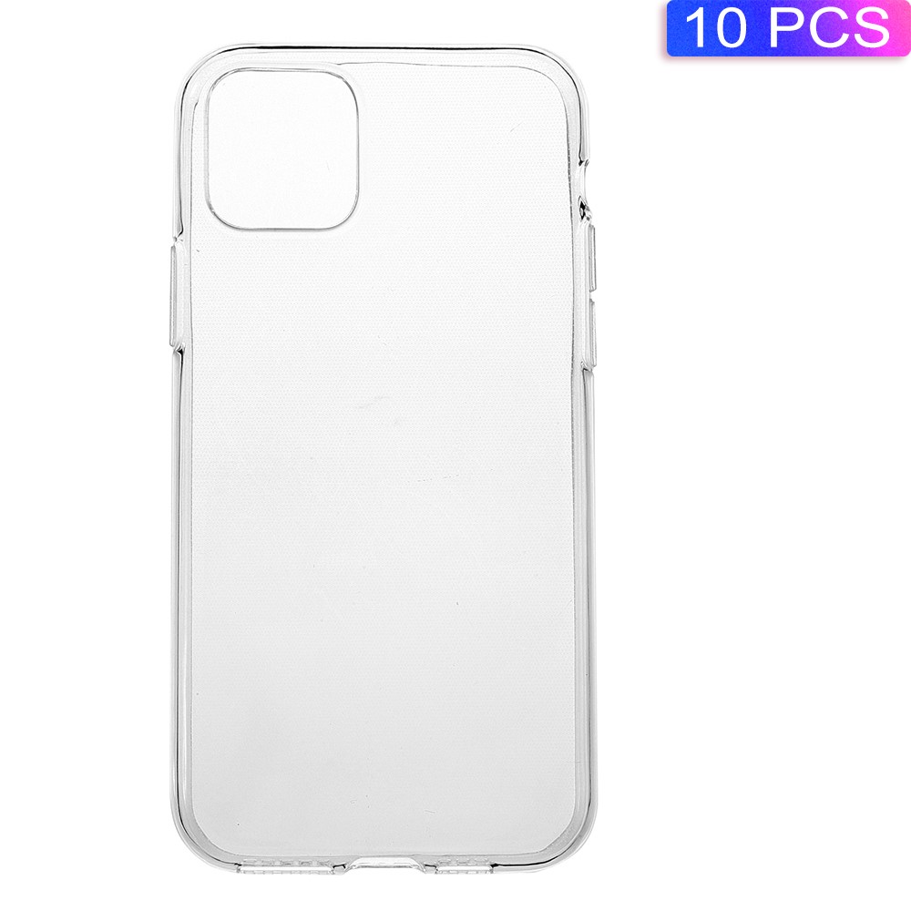 10PCS Transparent Soft TPU Phone Shell for iPhone (2019) 5.8-inch with Non-slip Inner-1