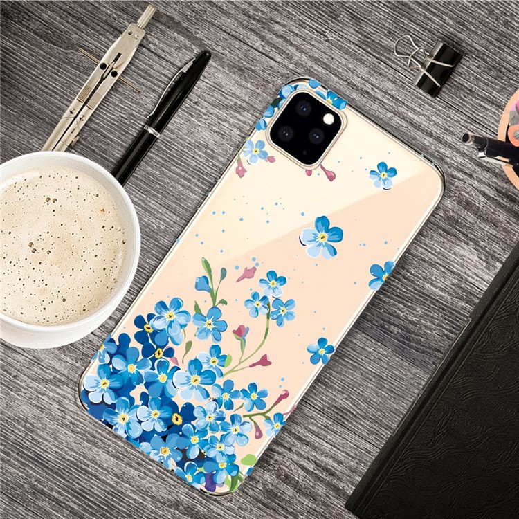 Padrão De Impressão Clara Caso De Cobertura De Telefone Celular TPU Para Iphone (2019) 5.8 Polegadas - Statice-1