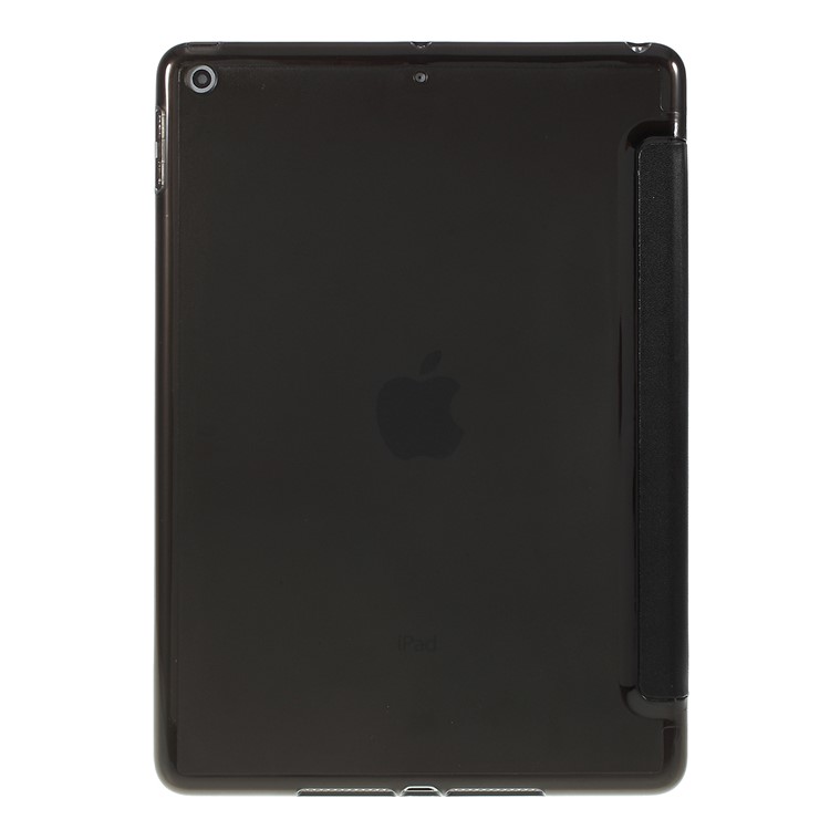 Nappa Skin Plastic+TPU+PU Leather Tablet Shell Case for iPad 9.7-inch (2018)/(2017) - Black-2