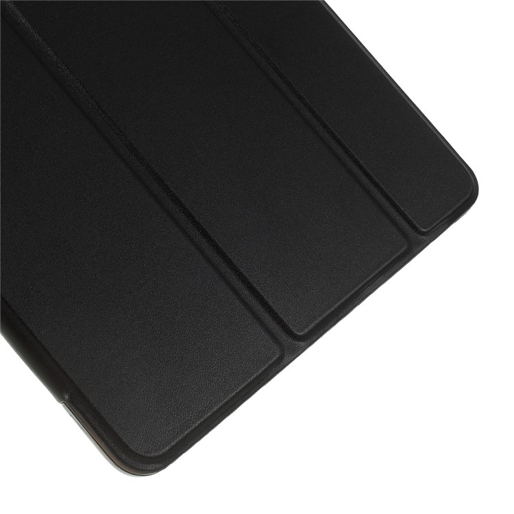 Nappa Skin Plastic+TPU+PU Leather Tablet Shell Case for iPad 9.7-inch (2018)/(2017) - Black-3