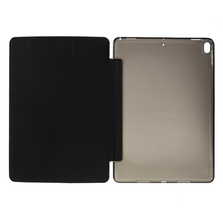 Nappa Skin Plastic+TPU+PU Leather Tablet Cover for iPad Pro 10.5-inch (2017) - Black-10