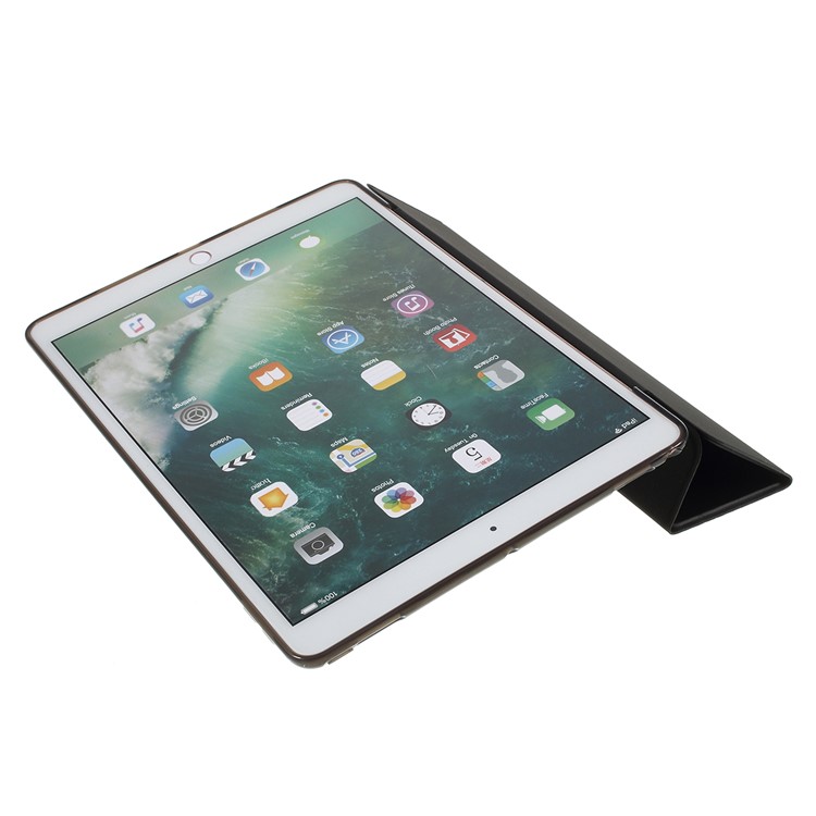 Nappa Skin Plastic+TPU+PU Leather Tablet Cover for iPad Pro 10.5-inch (2017) - Black-8