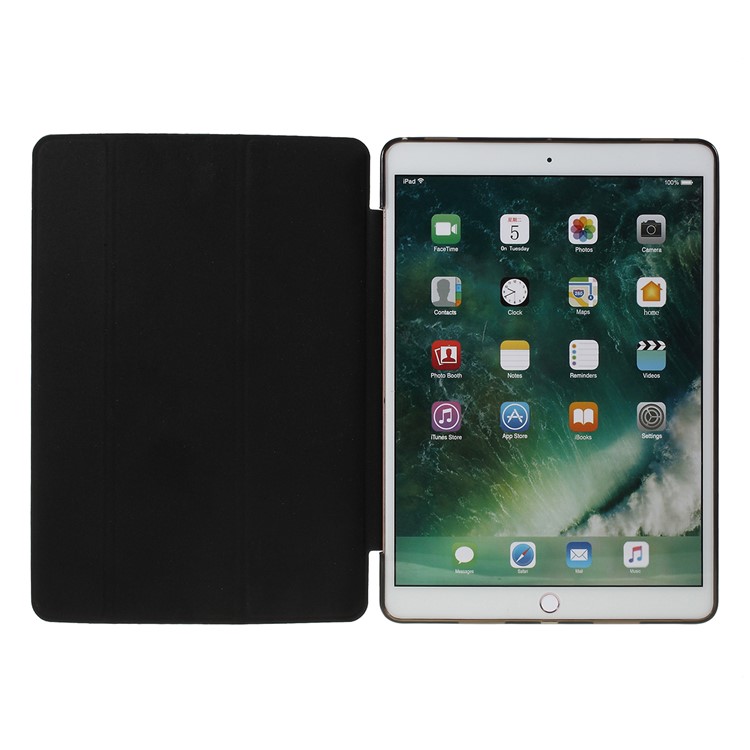 Nappa Skin Plastic+TPU+PU Leather Tablet Cover for iPad Pro 10.5-inch (2017) - Black-9